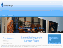 Tablet Screenshot of mediatheque.larmor-plage.com